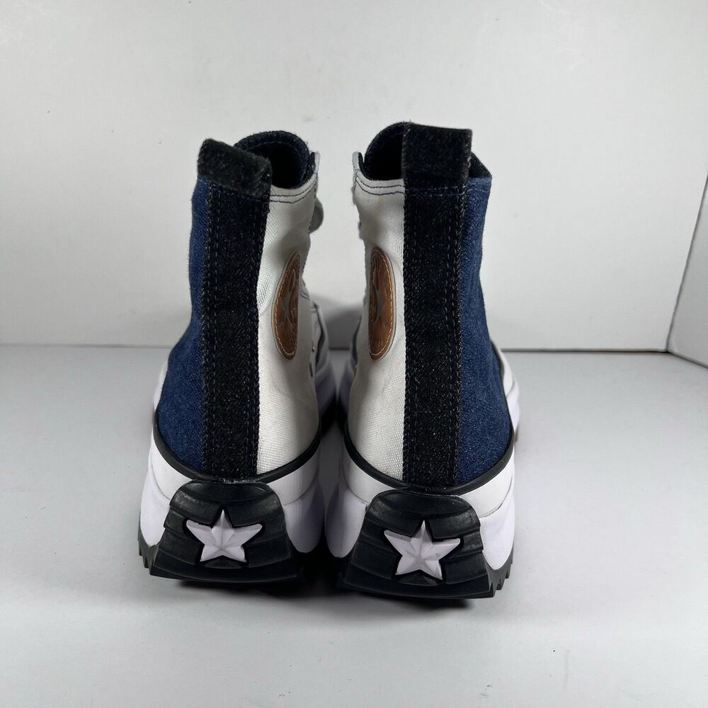Converse by You Run Star Hike 2 Tone High Top Custom Shoes Sneakers Womens 9.5 - Picture 4 of 8